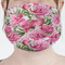 Watercolor Peonies Face Mask Cover