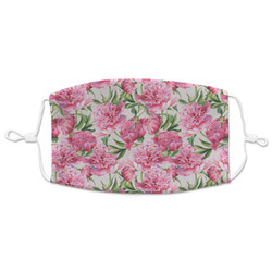 Watercolor Peonies Adult Cloth Face Mask - XLarge