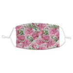 Watercolor Peonies Adult Cloth Face Mask - Standard