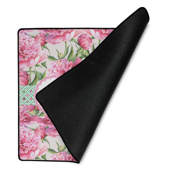 Watercolor Peonies Medium Gaming Mats - FRONT W/FOLD
