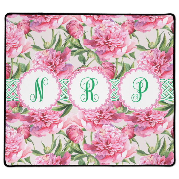 Custom Watercolor Peonies XL Gaming Mouse Pad - 18" x 16" (Personalized)