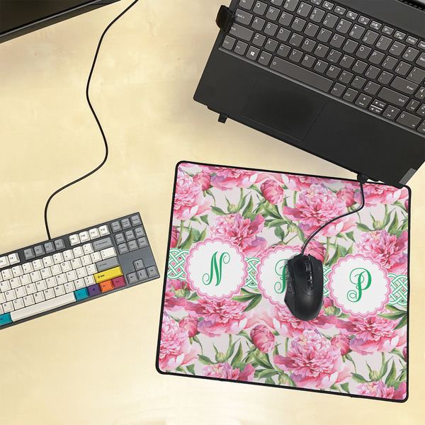Watercolor Peonies Medium Gaming Mats - LIFESTYLE