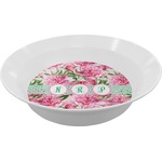 Watercolor Peonies Melamine Bowl - 12 oz (Personalized)