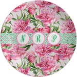Watercolor Peonies Melamine Plate (Personalized)