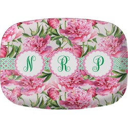 Watercolor Peonies Melamine Platter (Personalized)