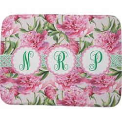 Watercolor Peonies Memory Foam Bath Mat - 48"x36" (Personalized)