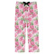 Watercolor Peonies Mens Pajama Pants - M