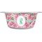Watercolor Peonies Stainless Steel Dog Bowl - Small (Personalized)
