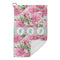 Watercolor Peonies Microfiber Golf Towels Small - FRONT FOLDED