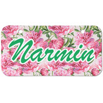 Watercolor Peonies Mini/Bicycle License Plate (2 Holes) (Personalized)