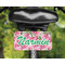 Watercolor Peonies Mini License Plate on Bicycle - LIFESTYLE Two holes