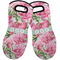 Watercolor Peonies Neoprene Oven Mitts - Set of 2 w/ Multiple Names