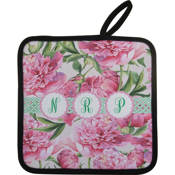 Watercolor Peonies Neoprene Pot Holder