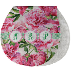 Watercolor Peonies Burp Pad - Velour w/ Multiple Names