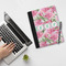 Watercolor Peonies Notebook Padfolio - LIFESTYLE (large)