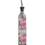 Watercolor Peonies Oil Dispenser Bottle (Personalized)