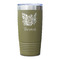 Watercolor Peonies Olive Polar Camel Tumbler - 20oz - Single Sided - Approval