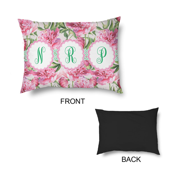 Watercolor Peonies Outdoor Dog Beds - Small - APPROVAL