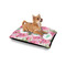 Watercolor Peonies Outdoor Dog Beds - Small - IN CONTEXT