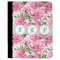 Watercolor Peonies Padfolio Clipboards - Large - FRONT