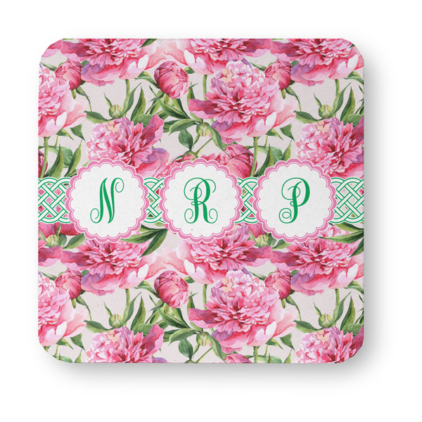 Watercolor Peonies Paper Coasters - Approval