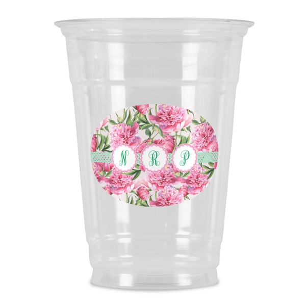 Custom Watercolor Peonies Party Cups - 16oz (Personalized)
