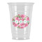 Watercolor Peonies Party Cups - 16oz - Front/Main