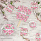 Watercolor Peonies Party Supplies Combination Image - All items - Plates, Coasters, Fans