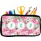 Watercolor Peonies Neoprene Pencil Case - Small w/ Multiple Names