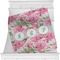 Watercolor Peonies Minky Blanket (Personalized)