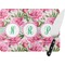 Watercolor Peonies Personalized Glass Cutting Board