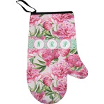 Watercolor Peonies Right Oven Mitt (Personalized)