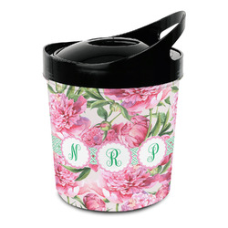 Watercolor Peonies Plastic Ice Bucket (Personalized)