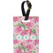 Watercolor Peonies Personalized Rectangular Luggage Tag