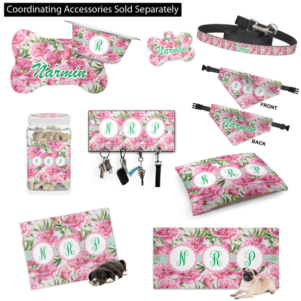 Watercolor Peonies Customized Pet Accessories