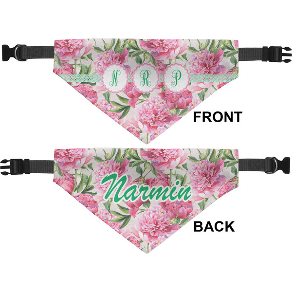 Watercolor Peonies Pet Bandana Approval