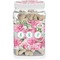 Watercolor Peonies Dog Treat Jar (Personalized)