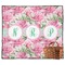 Watercolor Peonies Outdoor Picnic Blanket (Personalized)