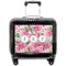 Watercolor Peonies Pilot Bag Luggage with Wheels