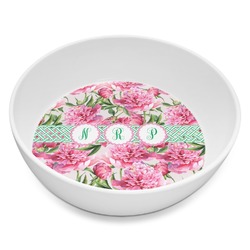 Watercolor Peonies Melamine Bowl - 8 oz (Personalized)