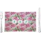 Watercolor Peonies Glass Rectangular Lunch / Dinner Plate (Personalized)