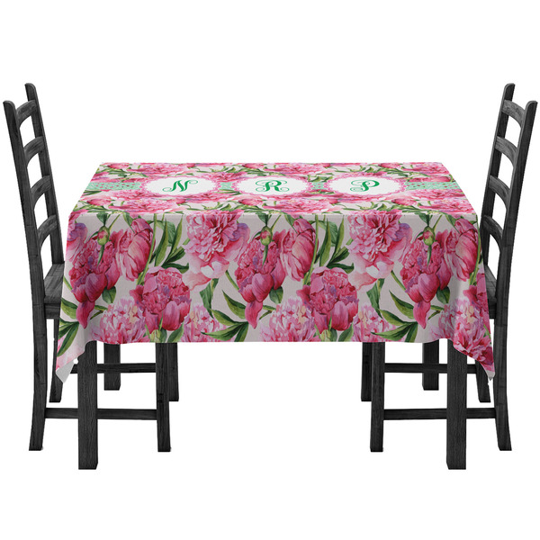 Custom Watercolor Peonies Tablecloth (Personalized)