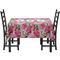 Watercolor Peonies Rectangular Tablecloths - Side View