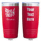 Watercolor Peonies Red Polar Camel Tumbler - 20oz - Double Sided - Approval