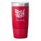 Watercolor Peonies Red Polar Camel Tumbler - 20oz - Single Sided - Approval