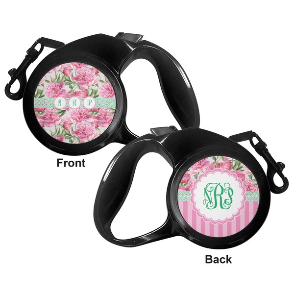 Watercolor Peonies Retractable Dog Leash - Small - Apvl