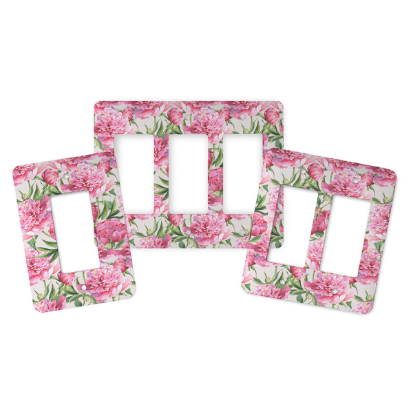 Watercolor Peonies Rocker Light Switch Covers - Parent - ALL VARIATIONS
