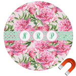 Watercolor Peonies Car Magnet (Personalized)