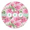 Watercolor Peonies Round Decal