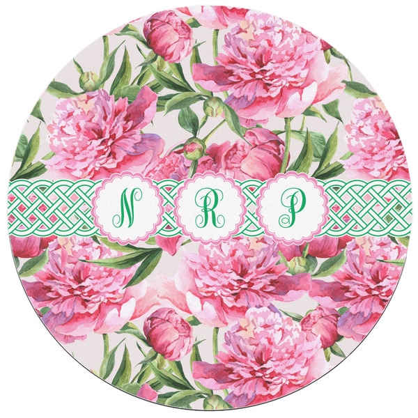 Watercolor Peonies Round Mousepad - APPROVAL
